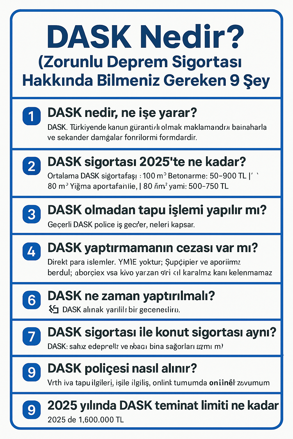 DASK Nedir? DASK Ne İşe Yarar?